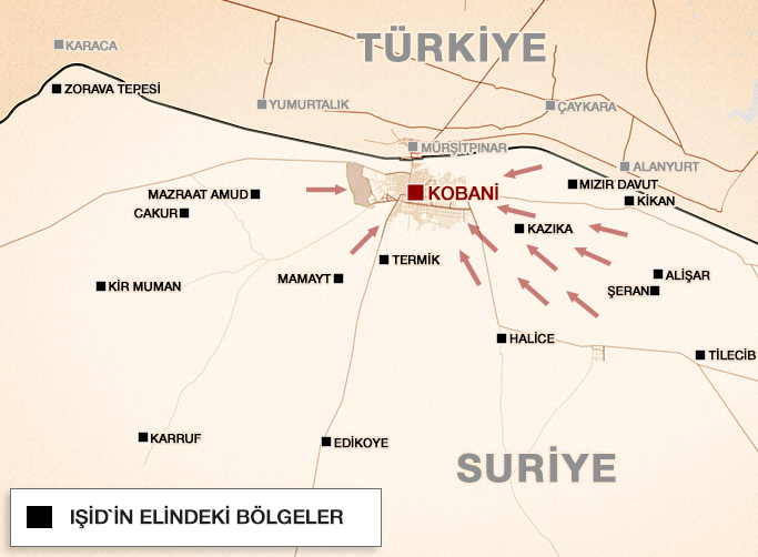 KOBANİDE SON DURUM IŞİD AĞIR DARBE